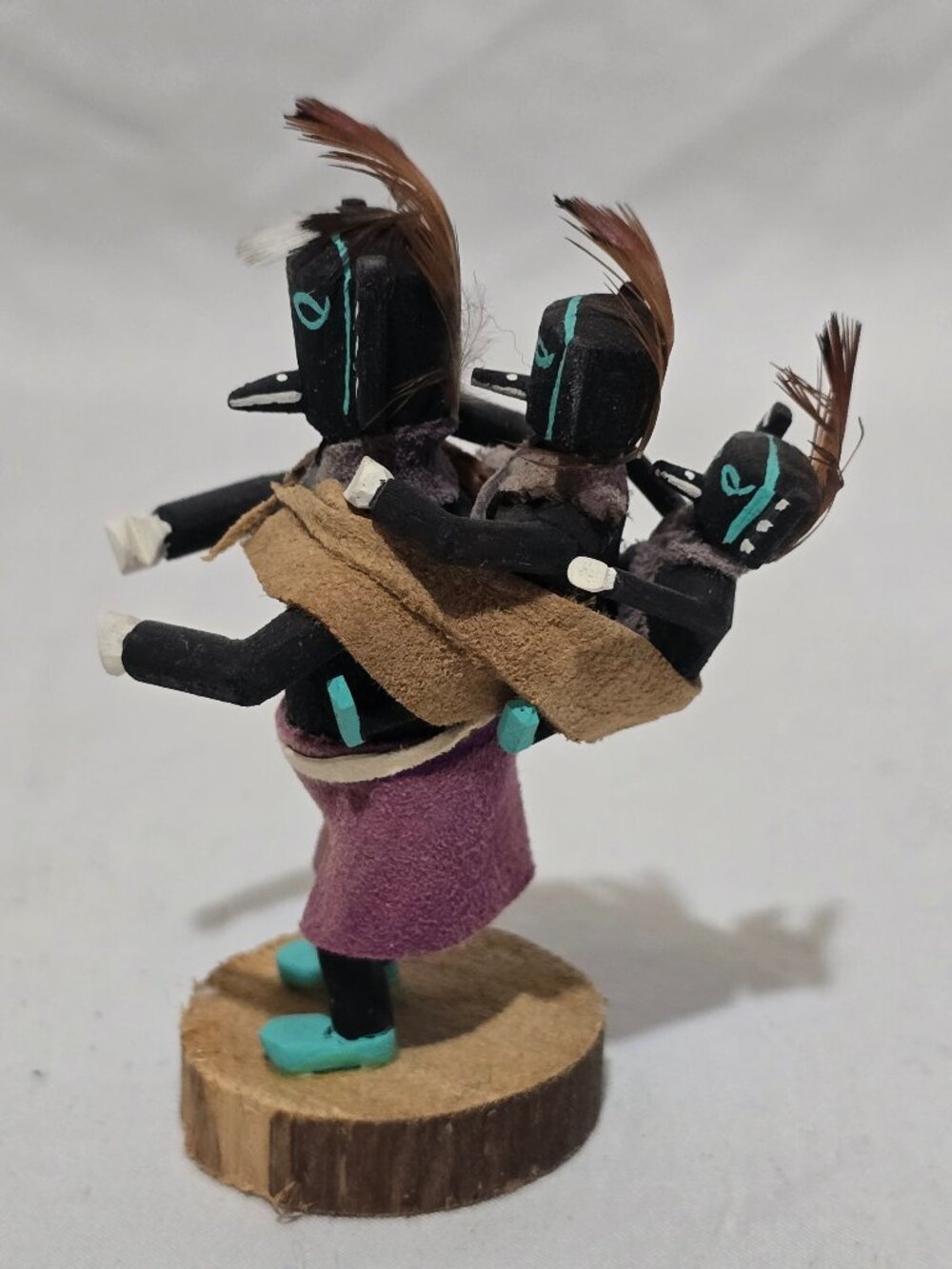 Native American Kachina Piggyback Doll Figurine - Signed